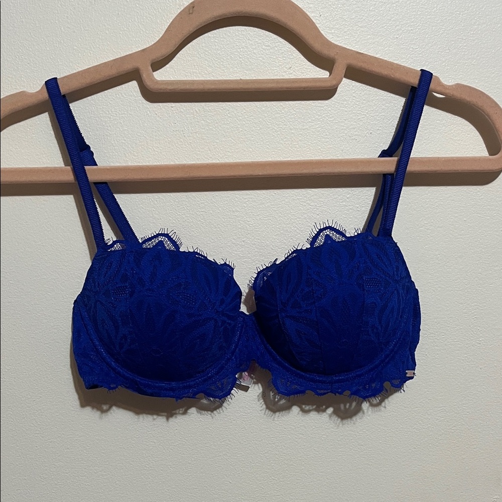 Victoria's Secret Royal Blue Lace Bra